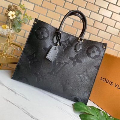 Louis Vuitton Leather Tote Bag For Women