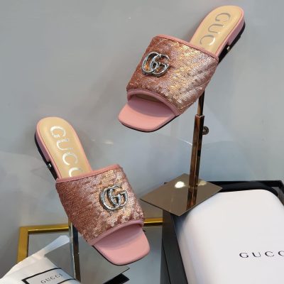Gucci Slide with Double G - Flat Shoes For Women