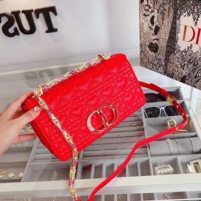 Christian Dior Caro Bag Red