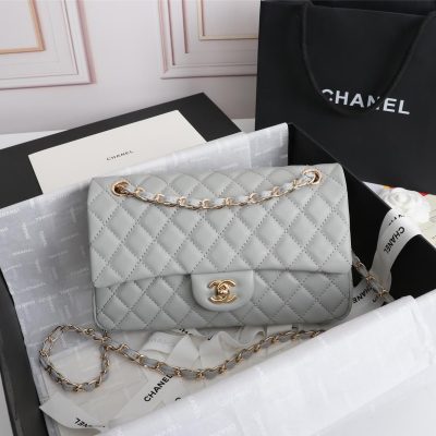 Chanel Classic Flap Bag 25 Gray