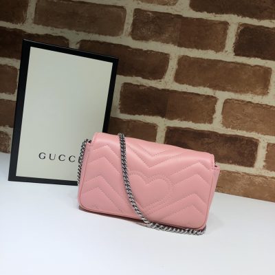 Gucci GG Marmont Matelassé Shoulder Bag Pink