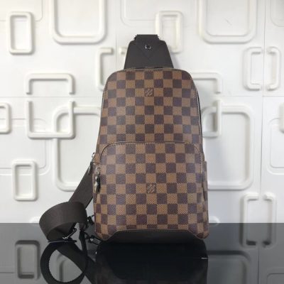Louis Vuitton Avenue Sling Bag Damier Graphite Brown