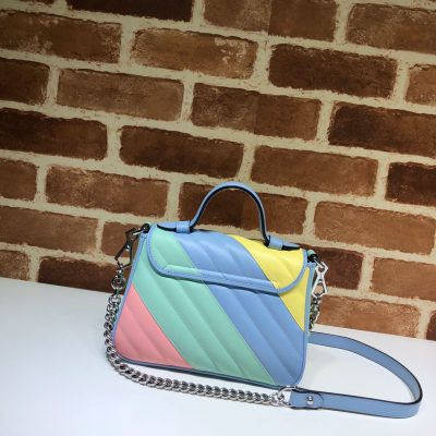 Gucci GG Marmont Pastel Rainbow Top Handle Bag