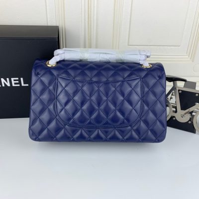 Chanel Classic Double Flap 25 Shoulder Bag Blue