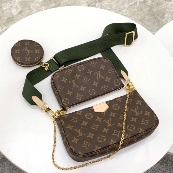 Louis Vuitton Multi Pochette Accessoires Monogram Bag Khaki