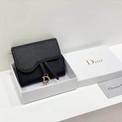 Dior Black Leather Wallet | Cardholder