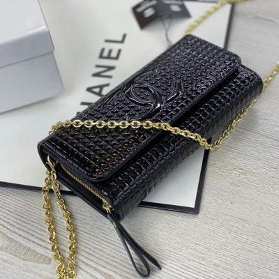 Chanel Classic Trifold Wallet / Purse Black