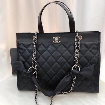 Chanel Leather Tote with Double Handle