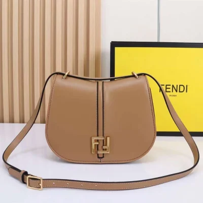 Fendi C Mon Medium Creocodile Leather Bag