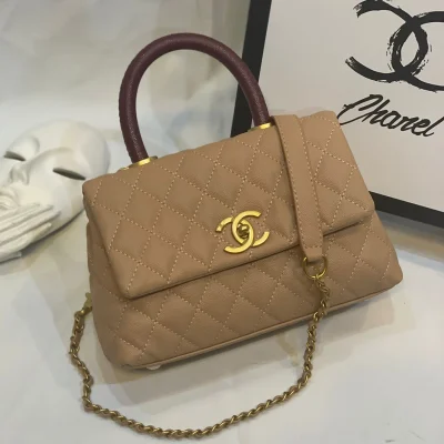 Chanel Coco Handle Green Bag