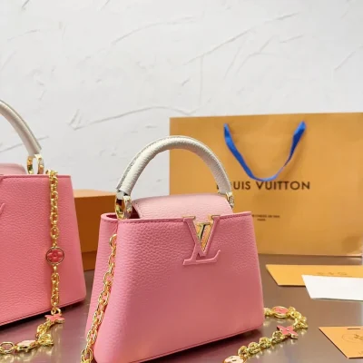 Louis Vuitton Pink Capucines Mini Bag