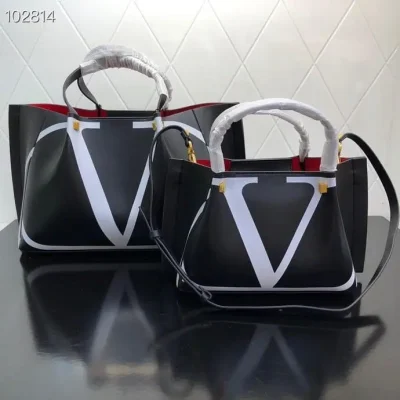 Valentino Garavani VLogo Escape Tote Leather Bag