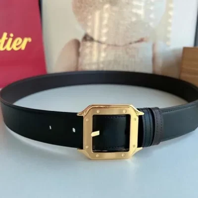 Cartier Grained Leather Belt For Men