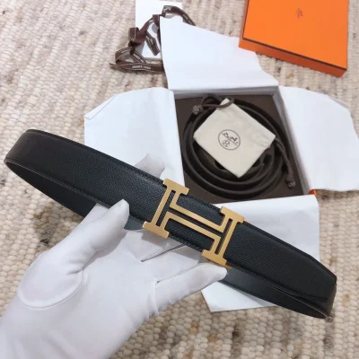 Hermes Leather Reversible Belt