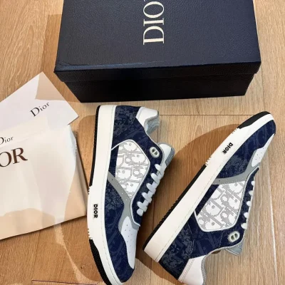 Christian Dior Blue and Deep Gray Sneakers