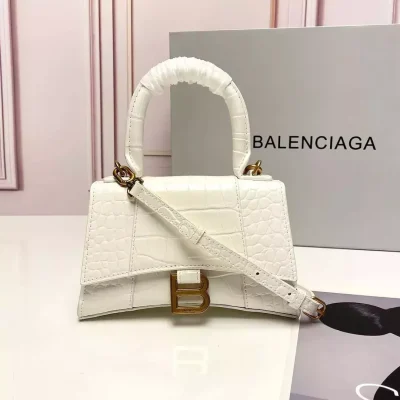Balenciaga Hourglass Glitter Crossbody Bag