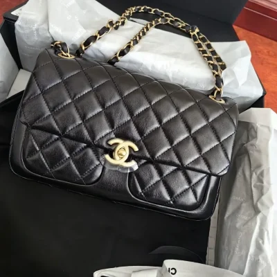 Chanel Quilted Leather Straight Line Flap Bag