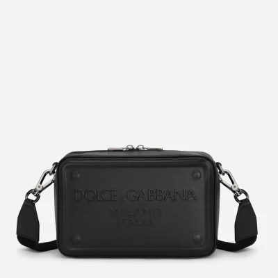 Dolce & Gabbana Calfskin Milano Logo Crossbody Bag