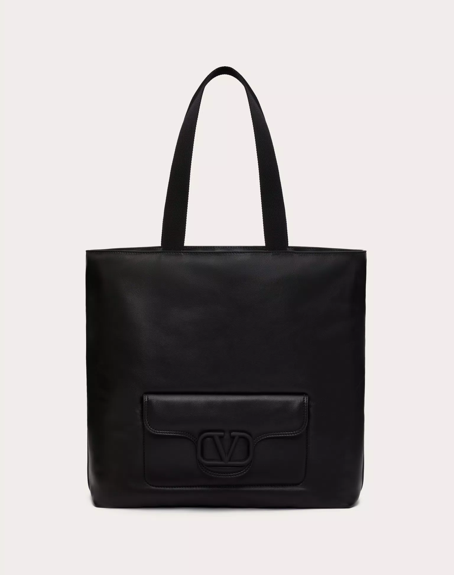 Valentino Garavani Noir Nappa Leather Shopper