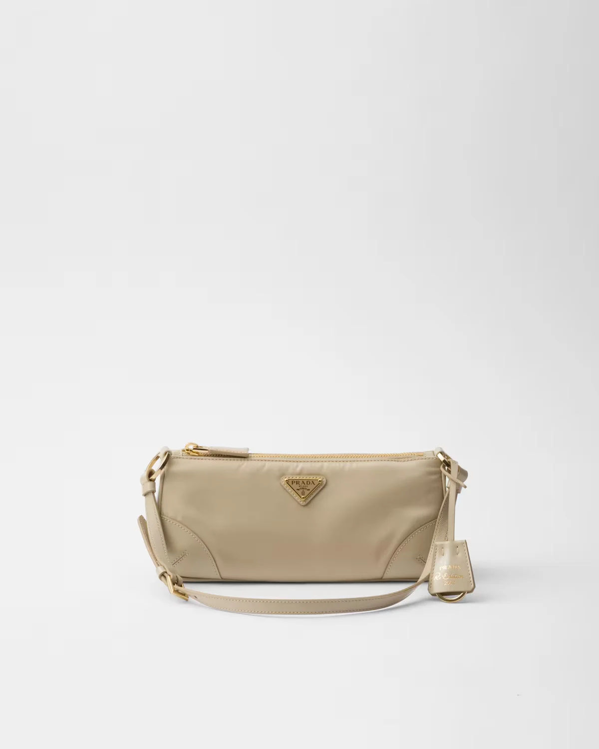 Prada Re-Nylon Leather Shoulder Bag