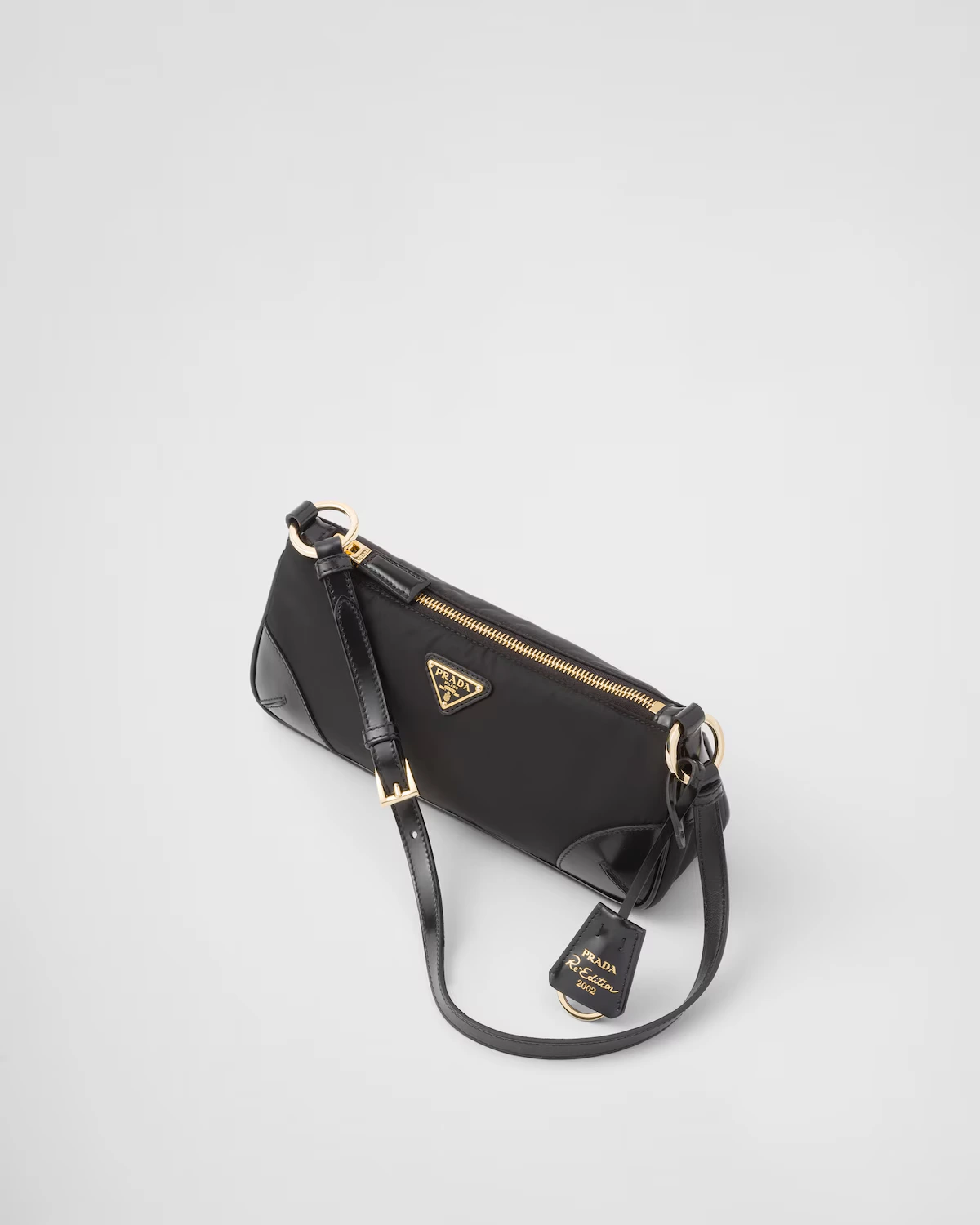 Prada Re-Nylon Leather Shoulder Bag